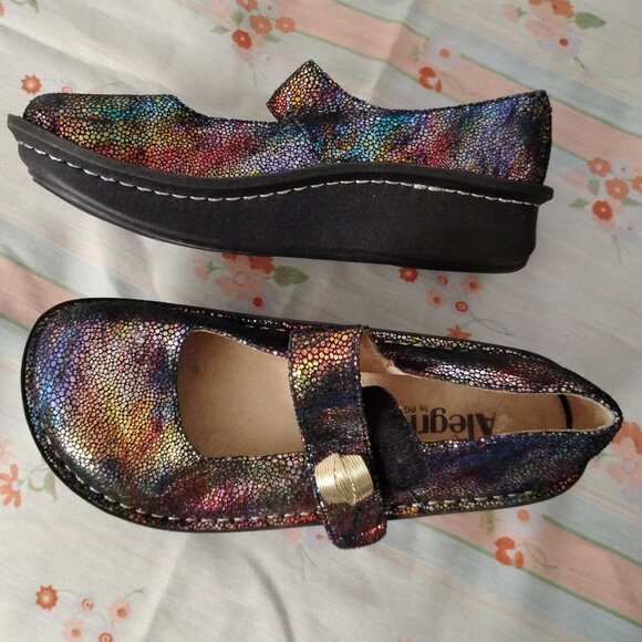 ❤️ALEGRIA Paloma Aura Rainbow Multicolor Mary Jane Comfort Shoes 7 37 - Picture 5 of 9